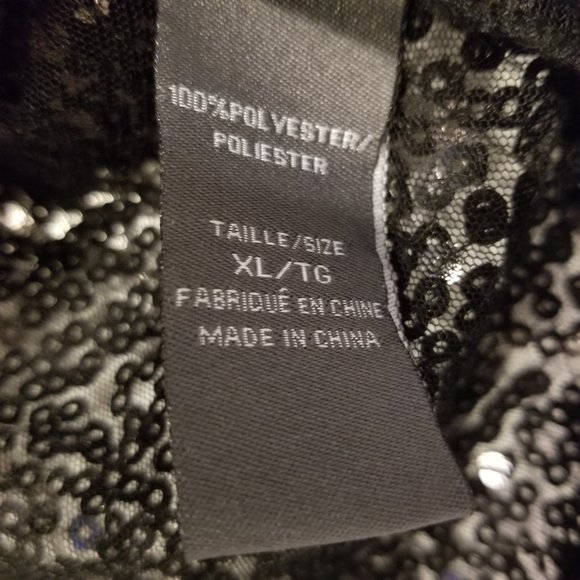 Sequin Black Shrug Cover Up Suzy Shier - Picture 6 of 8